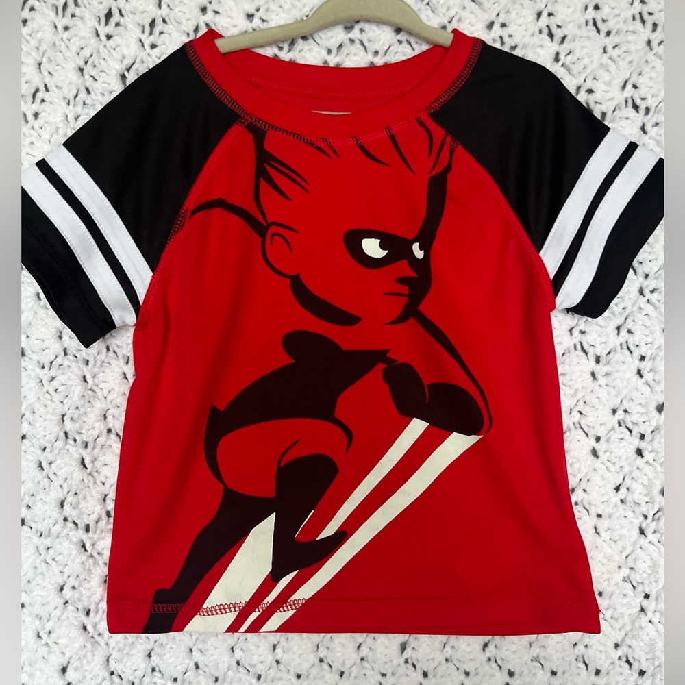 Disney Collection Dash From Pixar’s The Incredibles Vibrant Red Tee